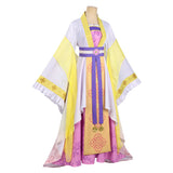 Though I Am an Inept Villainess Huang Linglin Women Yellow Dress Cosplay Costume Outfit Halloween Carnival Suit