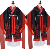 Though I Am an Inept Villainess Shu Keigetsu Red and Black Outfit Cosplay Costume Outfit Halloween Carnival Suit