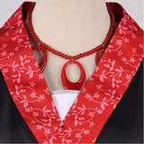Though I Am an Inept Villainess Shu Keigetsu Red and Black Outfit Cosplay Costume Outfit Halloween Carnival Suit