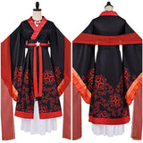 Though I Am an Inept Villainess Shu Keigetsu Red and Black Outfit Cosplay Costume Outfit Halloween Carnival Suit