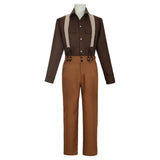 Titanic Jack Dawson Brown Outfit Cosplay Costume Outfits Halloween Carnival Suit