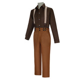 Titanic Jack Dawson Brown Outfit Cosplay Costume Outfits Halloween Carnival Suit