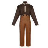 Titanic Jack Dawson Brown Outfit Cosplay Costume Outfits Halloween Carnival Suit