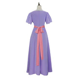 Titanic Rose Women Purple Dress Cosplay Costume Outfits Halloween Carnival Suit