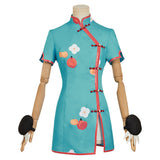 Toilet-bound Hanako-kun 2025 Nene Yashiro Women Blue cheongsam Cosplay Costume Outfits Halloween Carnival Suit