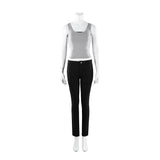 Tomb Raider Lara Croft Women Gray Outfit Cosplay Costume Outfit Halloween Carnival Suit