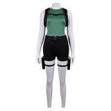 Tomb Raider Lara Croft Women Green Outfit Cosplay Costume Outfit Halloween Carnival Suit