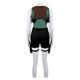 Tomb Raider Lara Croft Women Green Outfit Cosplay Costume Outfit Halloween Carnival Suit