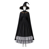Tongari Boushi no Atelier Coco Women Black Witch Style Outfit Cosplay Costume Outfit Halloween Carnival Suit