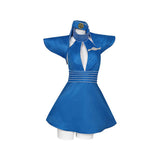 Toxic MV Women Blue Stewardess Outfit Cosplay Costume Outfit Halloween Carnival Suit