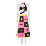 Trish Una Women Pink Dress Cosplay Costume Outfit Halloween Carnival Suit