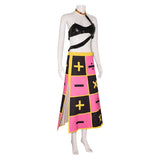 Trish Una Women Pink Dress Cosplay Costume Outfit Halloween Carnival Suit