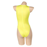 TV Baywatch Women Yellow One-piece Swimsuit Cosplay Costume Outfits Halloween Carnival Suit