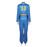 TV Fallout Lucy Women Blue Jumpsuit Cosplay Costume Outfits Halloween Carnival Suit