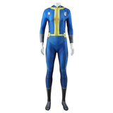 TV Fallout Vault 33 Dweller Lucy Women Blue Jumpsuit Cosplay Costume Outfits Halloween Carnival Suit