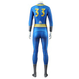 TV Fallout Lucy Women Vault 33 Blue Jumpsuit Cosplay Costume Outfits Halloween Carnival Suit