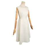 TV Fallout Lucy Womne White Dress Cosplay Costume Outfits Halloween Carnival Suit