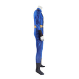 TV Fallout Vault 33 Dweller Blue Printed Jumpsuit Cosplay Costume Outfits Halloween Carnival Suit