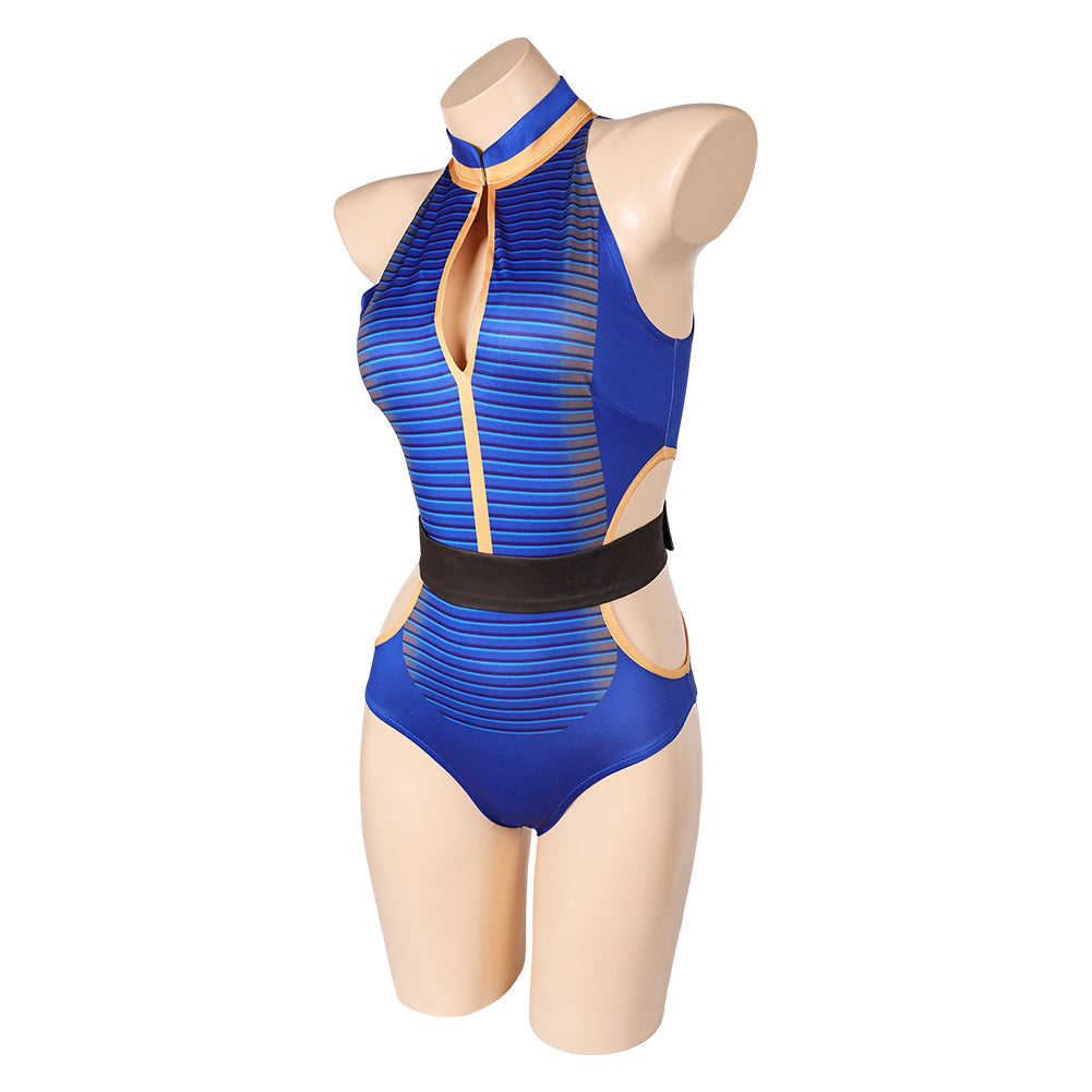 TV Fallout Vault 33 Dweller Lucy Women Blue One-piece Swimsuit Cosplay TrendsinCosplay TV Fallout Vault 33 Dweller Lucy Women Blue One-piece Swimsuit Cosplay TrendsinCosplay