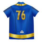 TV Fallout Vault 76 Dweller Blue Shirt Cosplay Costume Outfits Halloween Carnival Suit