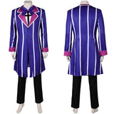TV Hazbin Hotel Alastor Blue Outfit Cosplay Costume Outfits Halloween Carnival Suit