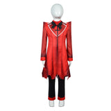 TV Hazbin Hotel Alastor Kids Children Red Suit Cosplay Costume Outfits Halloween Carnival Suit