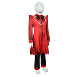 TV Hazbin Hotel Alastor Kids Children Red Suit Cosplay Costume Outfits Halloween Carnival Suit