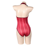 TV Hazbin Hotel Alastor Women Red Sexy One-piece Swimsuit Cosplay Costume Outfits Halloween Carnival Suit