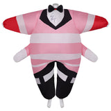 TV Hazbin Hotel Angel Dust Pink Inflatable Full Body Suit Cosplay Costume Outfits Halloween Carnival Suit