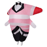 TV Hazbin Hotel Angel Dust Pink Inflatable Full Body Suit Cosplay Costume Outfits Halloween Carnival Suit