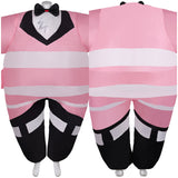 TV Hazbin Hotel Angel Dust Pink Inflatable Full Body Suit Cosplay Costume Outfits Halloween Carnival Suit