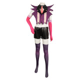 TV Hazbin Hotel Angel Dust Women Purple Combat Suit Cosplay Costume Outfits Halloween Carnival Suit