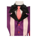 TV Hazbin Hotel Angel Dust Women Purple Combat Suit Cosplay Costume Outfits Halloween Carnival Suit