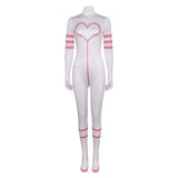 TV Hazbin Hotel Angel Dust Women White Jumpsuit Cosplay Costume Outfits Halloween Carnival Suit