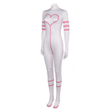 TV Hazbin Hotel Angel Dust Women White Jumpsuit Cosplay Costume Outfits Halloween Carnival Suit