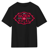 TV Hazbin Hotel Black T-shirt Summer Men Women Short Sleeve Shirt