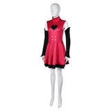 TV Hazbin Hotel Charlie Morningstar Women Pink Dress Combat Outfit Cosplay Costume Outfits Halloween Carnival Suit