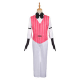 TV Hazbin Hotel Lucifer Morningstar Vest Pants Full Set Cosplay Costume Outfits Halloween Carnival Suit