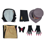 TV Hazbin Hotel Sir Pentious Brown Outfit With Hat Cosplay Costume Outfits Halloween Carnival Suit