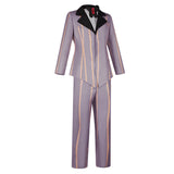 TV Hazbin Hotel Sir Pentious Purple Suit Cosplay Costume Outfits Halloween Carnival Suit