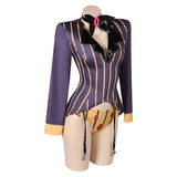 TV Hazbin Hotel Sir Pentious Women Purple Sexy Suit Cosplay Costume Outfits Halloween Carnival Suit