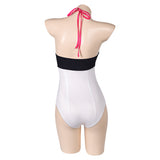 TV Hazbin Hotel Verosika Mayday Women White One-piece Swimsuit Cosplay Costume