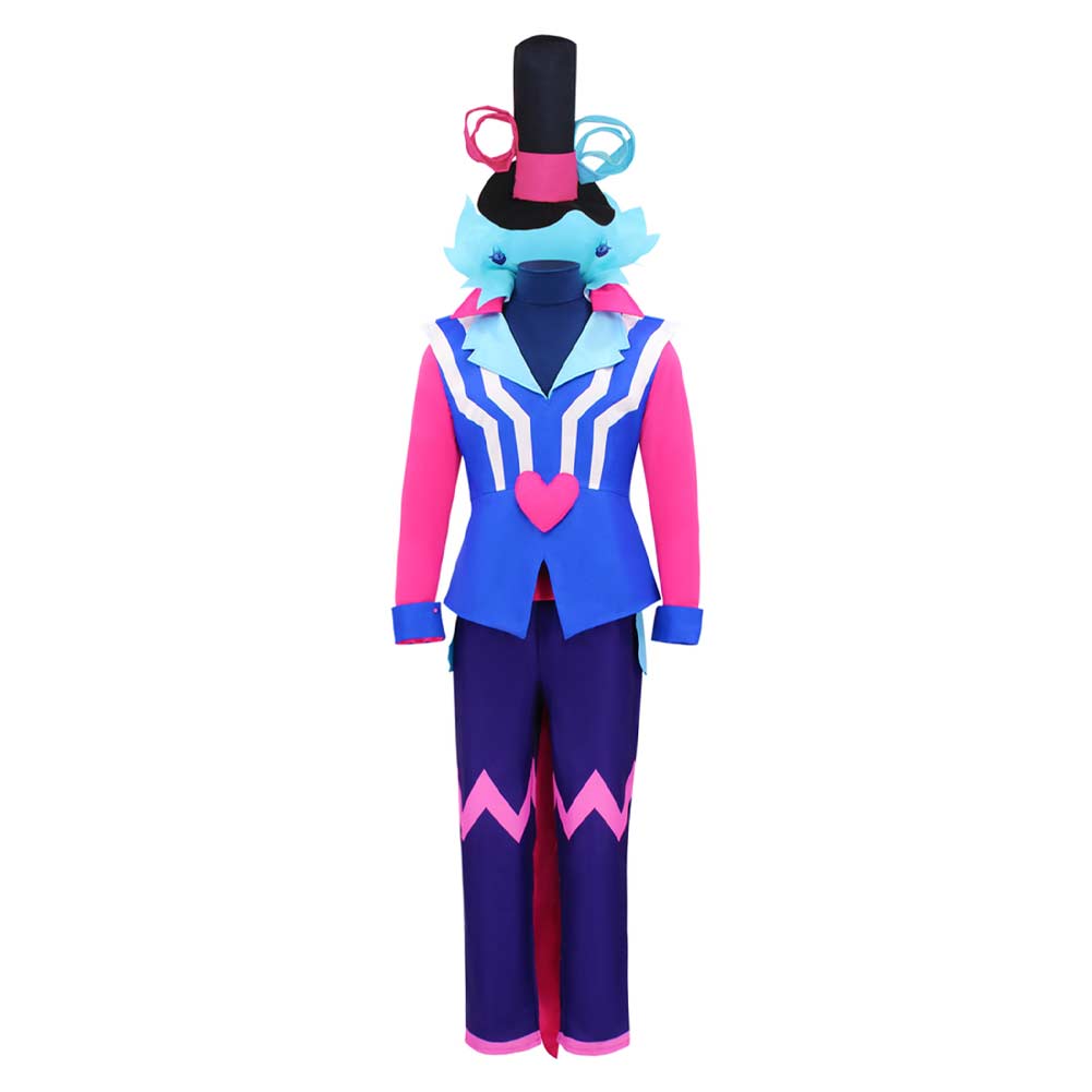 TV Helluva Boss Hazbin Hotel Asmodeus Ozzie Blue Outfit Cosplay