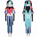 TV Helluva Boss Hazbin Hotel Fizzarolli Women Clown Suit Cosplay Costume Outfits Halloween Carnival Suit