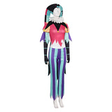 TV Helluva Boss Hazbin Hotel Fizzarolli Women Clown Suit Cosplay Costume Outfits Halloween Carnival Suit