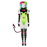 TV Helluva Boss Hazbin Hotel Fizzarolli Women Green Outfit Cosplay Costume Outfits Halloween Carnival Suit