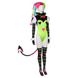 TV Helluva Boss Hazbin Hotel Fizzarolli Women Green Outfit Cosplay Costume Outfits Halloween Carnival Suit