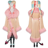 TV Helluva Boss Hazbin Hotel Fizzarolli Women Pink Robe Set Cosplay Costume Outfits Halloween Carnival Suit