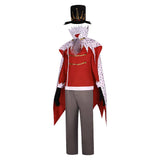 TV Helluva Boss Hazbin Hotel Stolas Red Outfit Cosplay Costume Outfits Halloween Carnival Suit