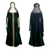 TV House of the Dragon Alicent Hightower Women Green Dress With Veil Cosplay Costume